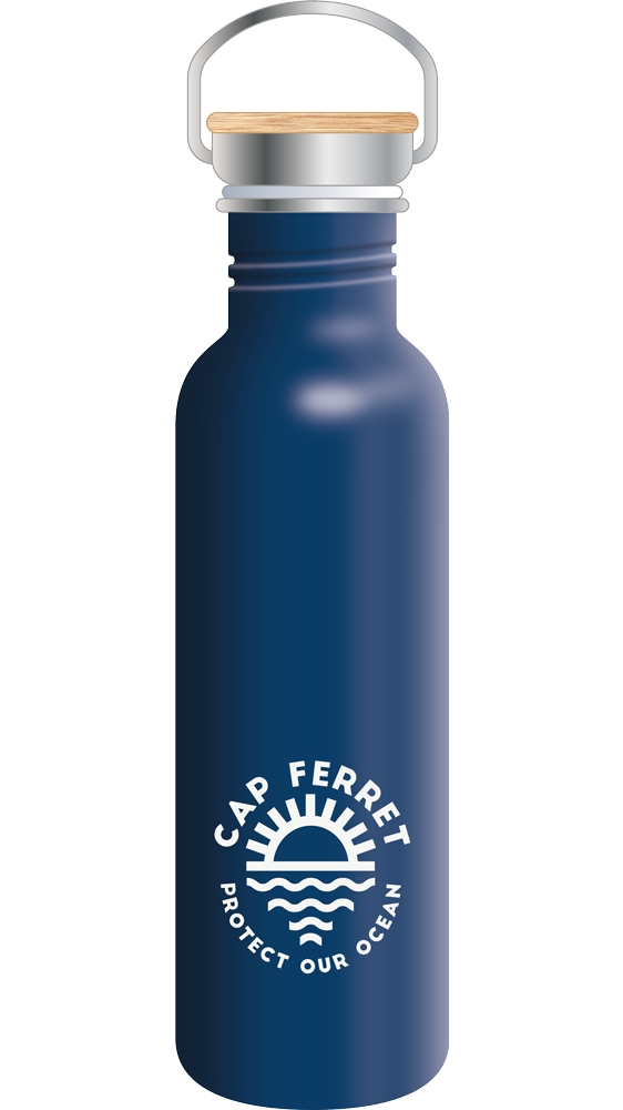 Bouteille Inox 75cl Marine - Protect Océan Cap Ferret