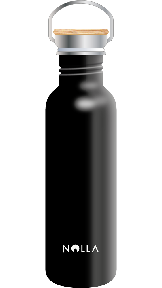 Botella Inox 75cl Negra - Protect Ocean Les Landes