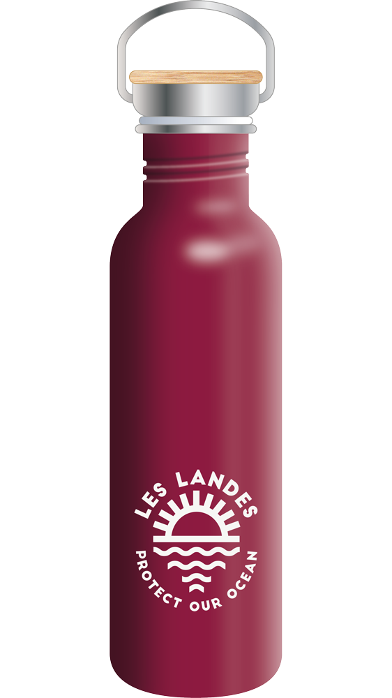Botella Inox 75cl Borgoña - Protect Ocean Les Landes