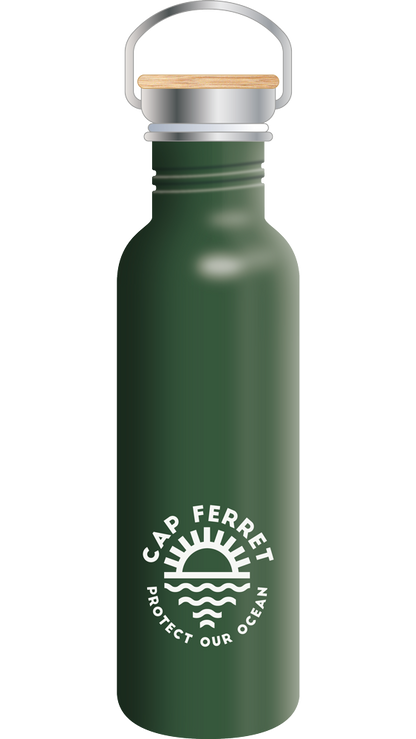Bouteille Inox 75cl Kaki - Protect Océan Cap Ferret