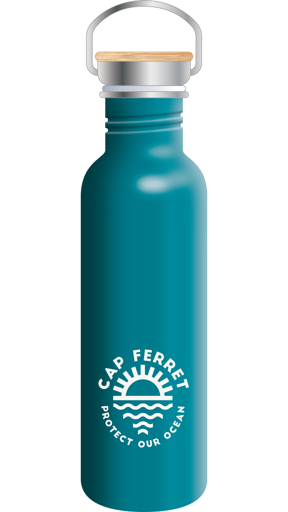 Inox Bottle 75cl Teal - Protect Ocean Cap Ferret