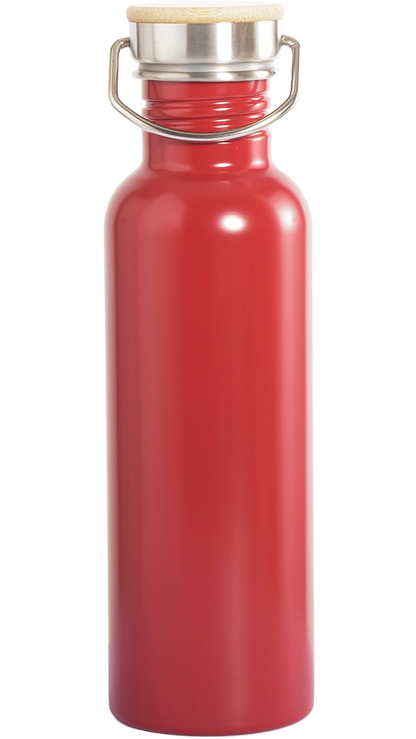 Inox Bottle 75cl - Polished Burgundy