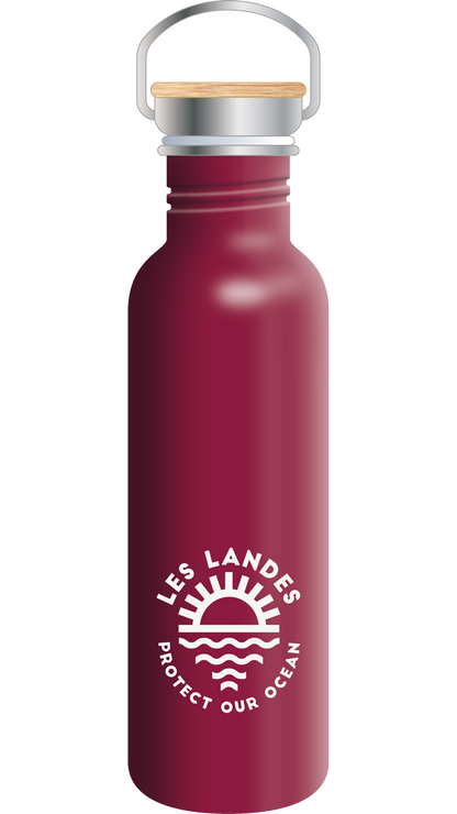 Botella Inox 75cl Borgoña - Protect Ocean Les Landes